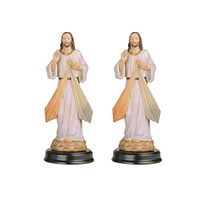 Fc Design "2-pc Set" 5"H Jesus Divine Mercy Statue Holy Figurine Statue Ornament Home Room Office Decor and Perfect Ideas for Housewarming, Holidays a