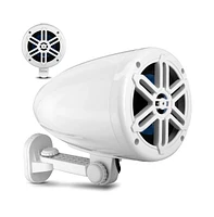 Pyle 5.25 Waterproof Marine Box Speakers, 180W, 2-Way Off-Road System (White)