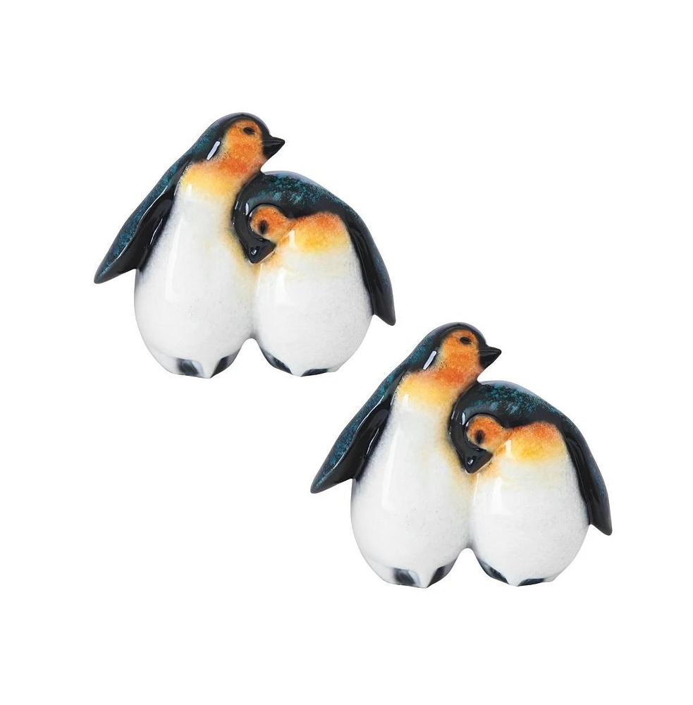 Fc Design "2-pc Set" 4"H Penguin Babys Statue Lovely Animal Figurine Statue Ornament Home Room Office Decor and Perfect Ideas for Housewarming, Holida