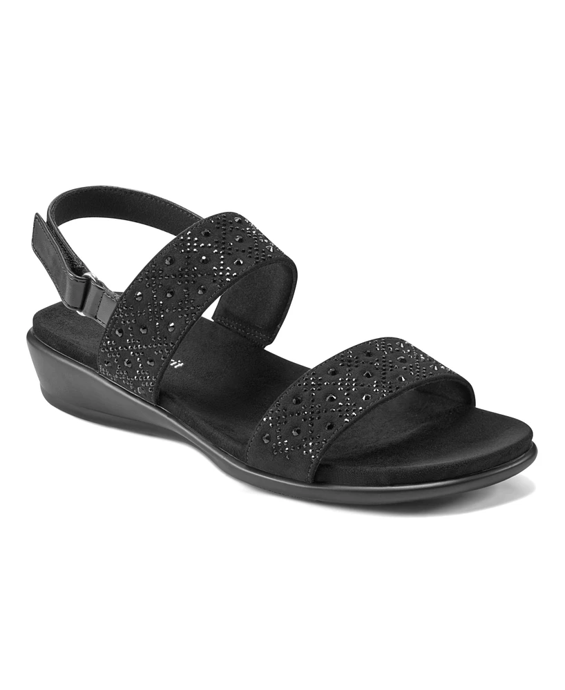 Easy Spirit Women's Haisley Open Toe Casual Flat Sandals