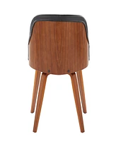 Lumisource 31" Wood Bacci Mid-Century Modern Dining Accent Chair