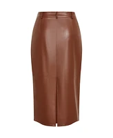 City Chic Plus Faux Leather Ivy Skirt