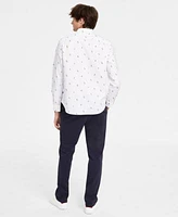 Nautica Mens Chino Deck Pants Printed Oxford Shirt