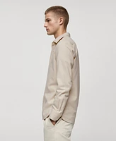 Mango Men's Slim-Fit Cotton Shirt
