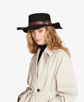 Steve Madden Buckled Scalloped Felt Hat