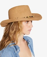 Steve Madden Beaded Trim Western Hat