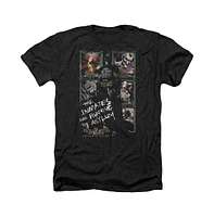 Batman Big & Tall Arkham Asylum Running The Asylum Adult Heather Tee / T-Shirt