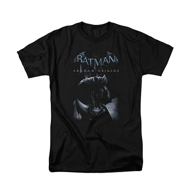 Batman Big & Tall Arkham Origins Perched Cat Short Sleeve Adult Tee / T-Shirt