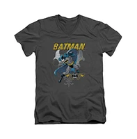 Batman Men's Urban Gothic Short Sleeve Adult V Neck Tee / T-Shirt