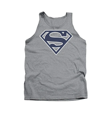 Superman Men's Navy & Shield Adult Tank Top