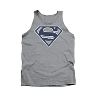 Superman Men's Navy & Shield Adult Tank Top