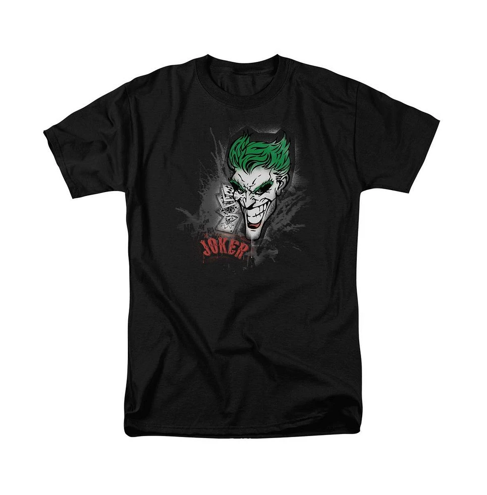 Batman Big & Tall Joker Sprays The City Short Sleeve Adult Tee / T-Shirt