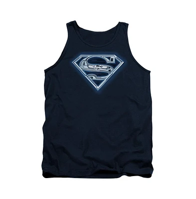 Superman Men's Cyber Shield Adult Tank Top