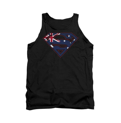 Superman Men's Australian Shield Adult Tank Top