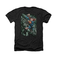 Superman Men's Indestructible Adult Heather Tee / T-Shirt