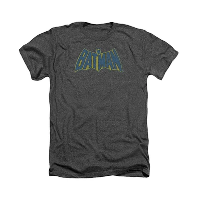 Batman Men's Sketch Logo Adult Heather Tee / T-Shirt