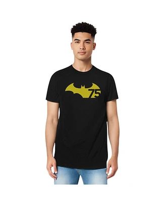 Batman Mens 75 Logo 2 Short Sleeve Adult Tee / T-Shirt