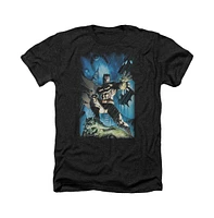 Batman Men's Stormy Dark Knight Adult Heather Tee / T-Shirt