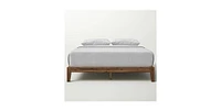 Slickblue Simple Modern Solid Wood Platform Bed Frame for Minimalist Bedroom Style