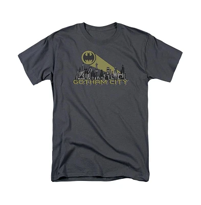 Batman Big & Tall Gotham Skyline Short Sleeve Adult Tee / T-Shirt