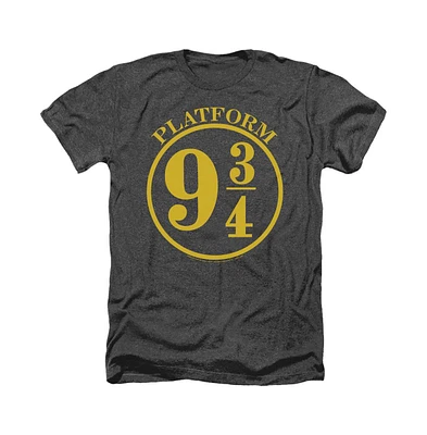 Harry Potter Men's 9 3/4 Adult Heather T-Shirt