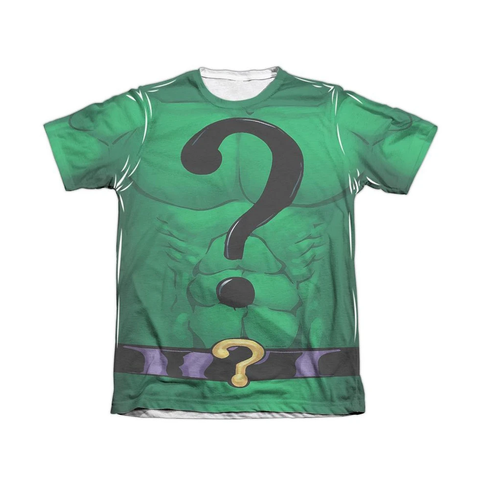 Batman Men's Riddler Uniform Adult Poly/Cotton Short Sleeve Tee / T-Shirt