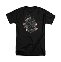 Batman V Superman Men's Bat Head Tech Short Sleeve Adult Tee / T-Shirt