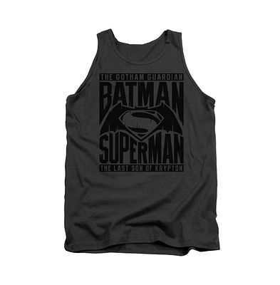 Batman V Superman Men's Title Fight Adult Tank Top