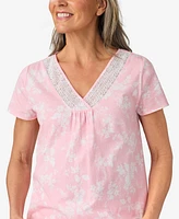 Aria Women's Short Sleeve Capri Pajama Sets