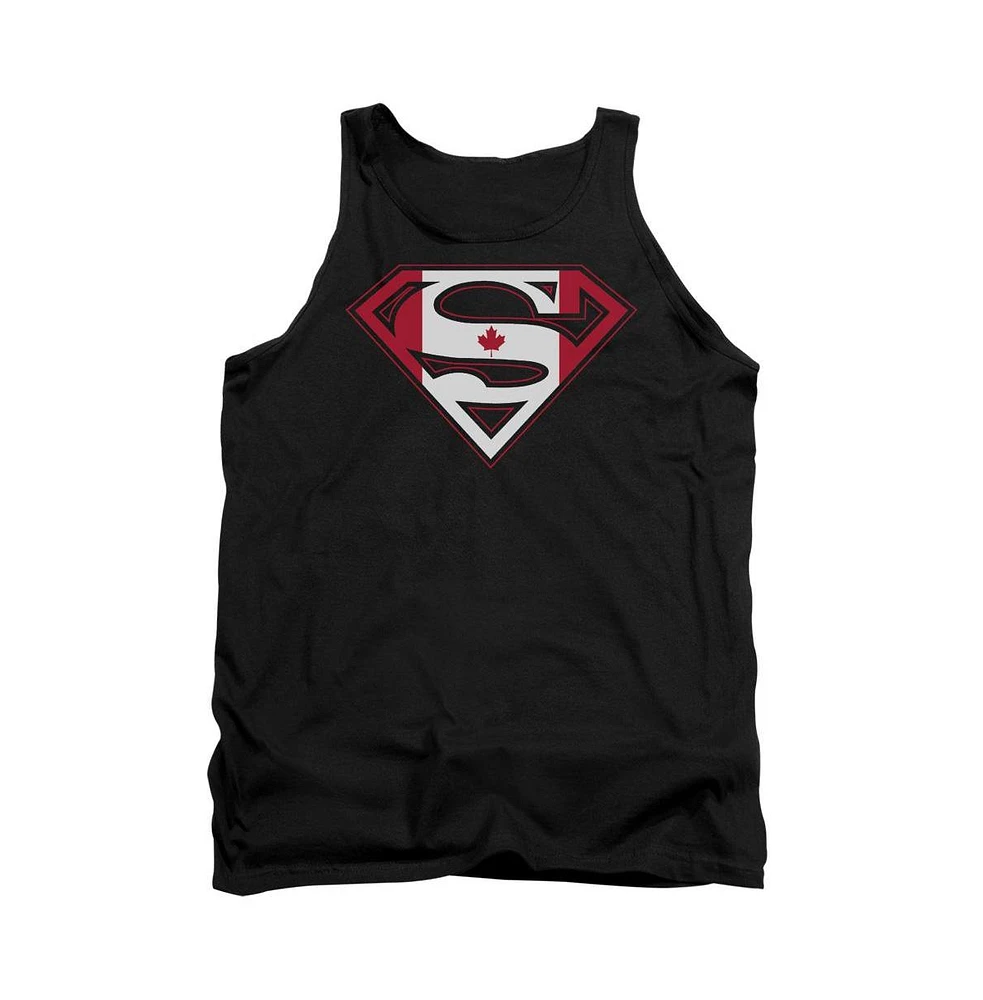 Superman Men's Canadian Shield Adult Tank Top