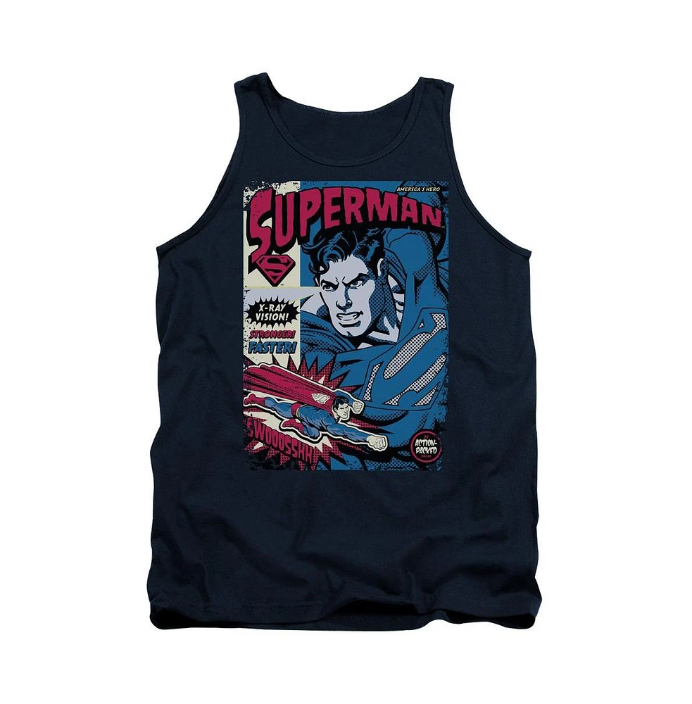 Superman Men's Action Packed Adult Tank Top