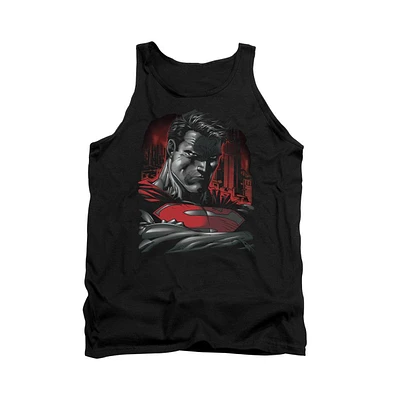 Superman Men's Man Of Steel Adult Tank Top