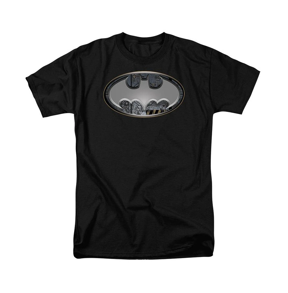 Batman Big & Tall Steel Wall Shield Short Sleeve Adult Tee / T-Shirt