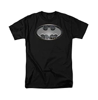 Batman Big & Tall Steel Wall Shield Short Sleeve Adult Tee / T-Shirt