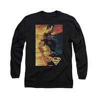 Superman Men's Fireproof Long Sleeve Adult Tee / T-Shirt