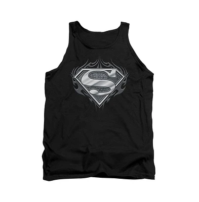 Superman Men's Biker Metal Adult Tank Top