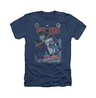 Batman Men's 251 Distressed Adult Heather Tee / T-Shirt