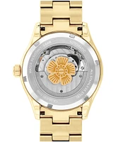 Coach Women's Brooks Automatic Gold-Tone Stainless Steel Bracelet Watch, 38mm