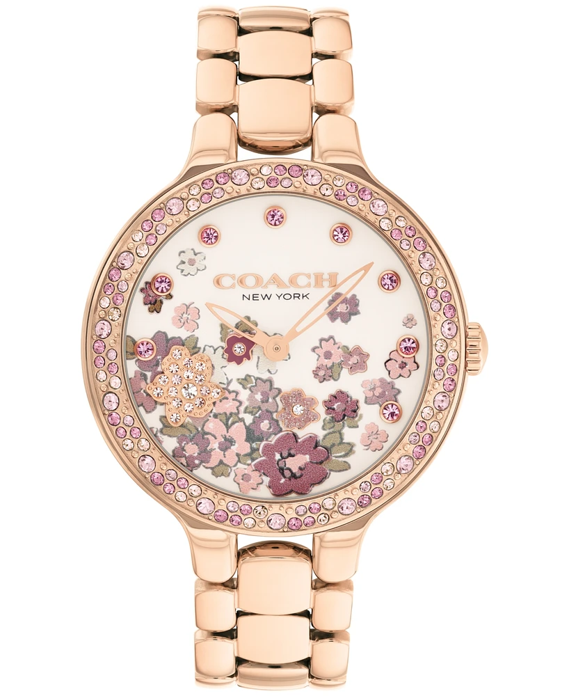 Coach Women's Chelsea Rose Gold Tone Stainless Steel Bracelet Watch, 36mm