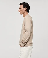 Mango Men's Slim-Fit Merino Wool Knit Sweater