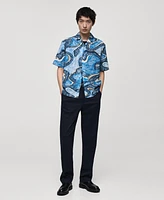 Mango Men's Regular-Fit Printed Shirt