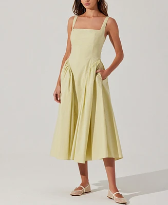 Astr the Label Women's Vinya Sleeveless Cotton Midi Dress