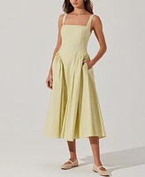 Astr the Label Women's Vinya Sleeveless Cotton Midi Dress