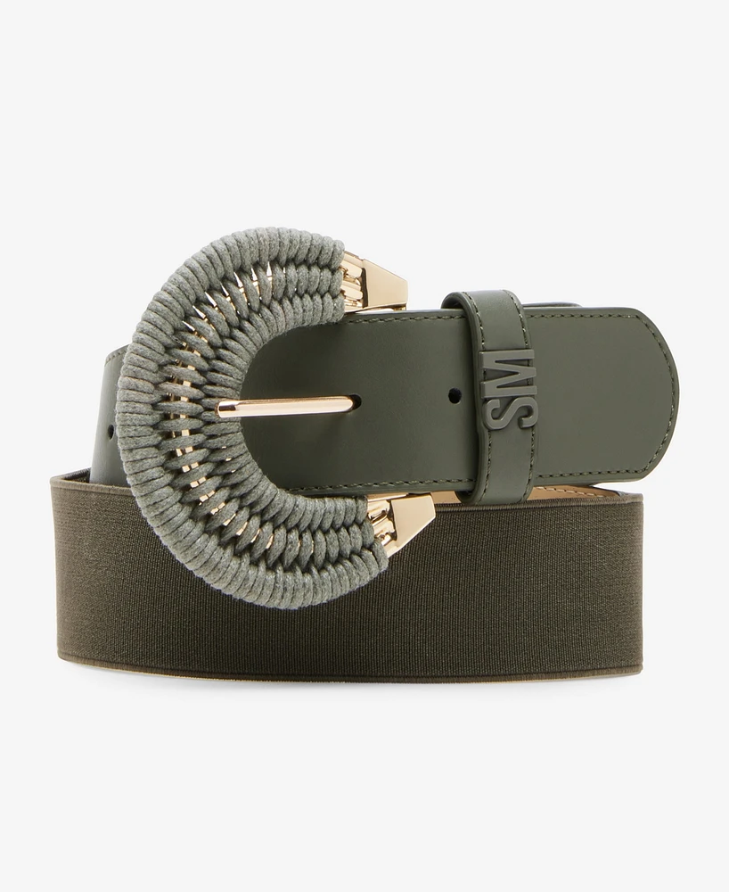 Steve Madden Women's Wrapped Stretch Faux-Leather Belt