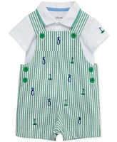 Little Me Baby Boys Cotton Golf Polo Shirt & Shortall, 2 Piece Set