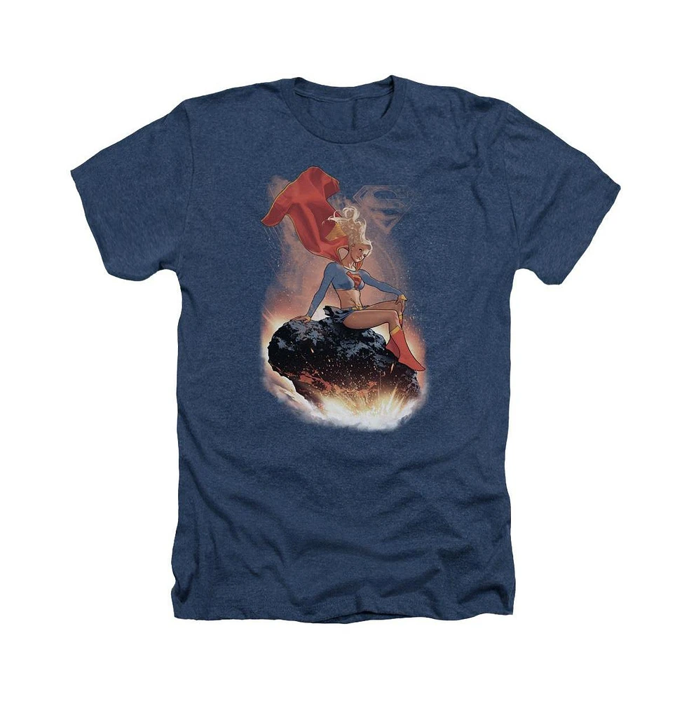 Superman Men's Ride It Out Adult Heather Tee / T-Shirt