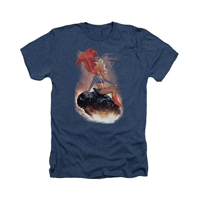 Superman Men's Ride It Out Adult Heather Tee / T-Shirt