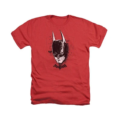 Batman Men's Arkham Knight Ak Head Adult Heather Tee / T-Shirt