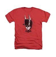 Batman Men's Arkham Knight Ak Head Adult Heather Tee / T-Shirt