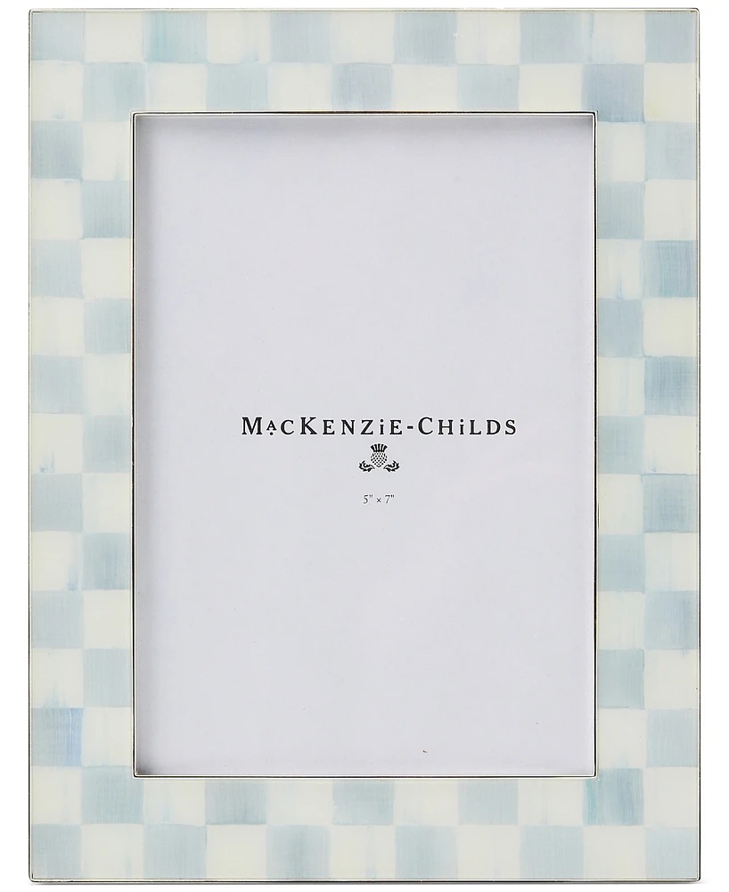 MacKenzie-Childs Sterling Check Silver-Plated Frame, 5" x 7"